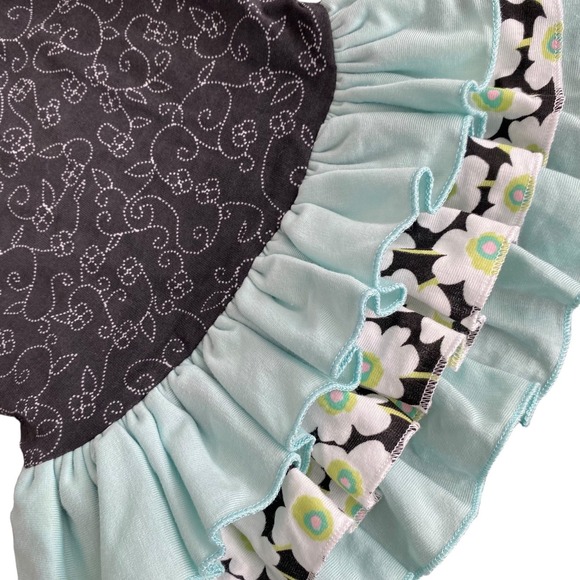 NEW Max & Maggie Ruffle Dog Dress Blue Black Size S - Picture 3 of 8